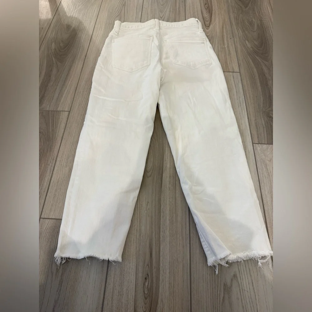 Madewell White Classic Straight Jeans